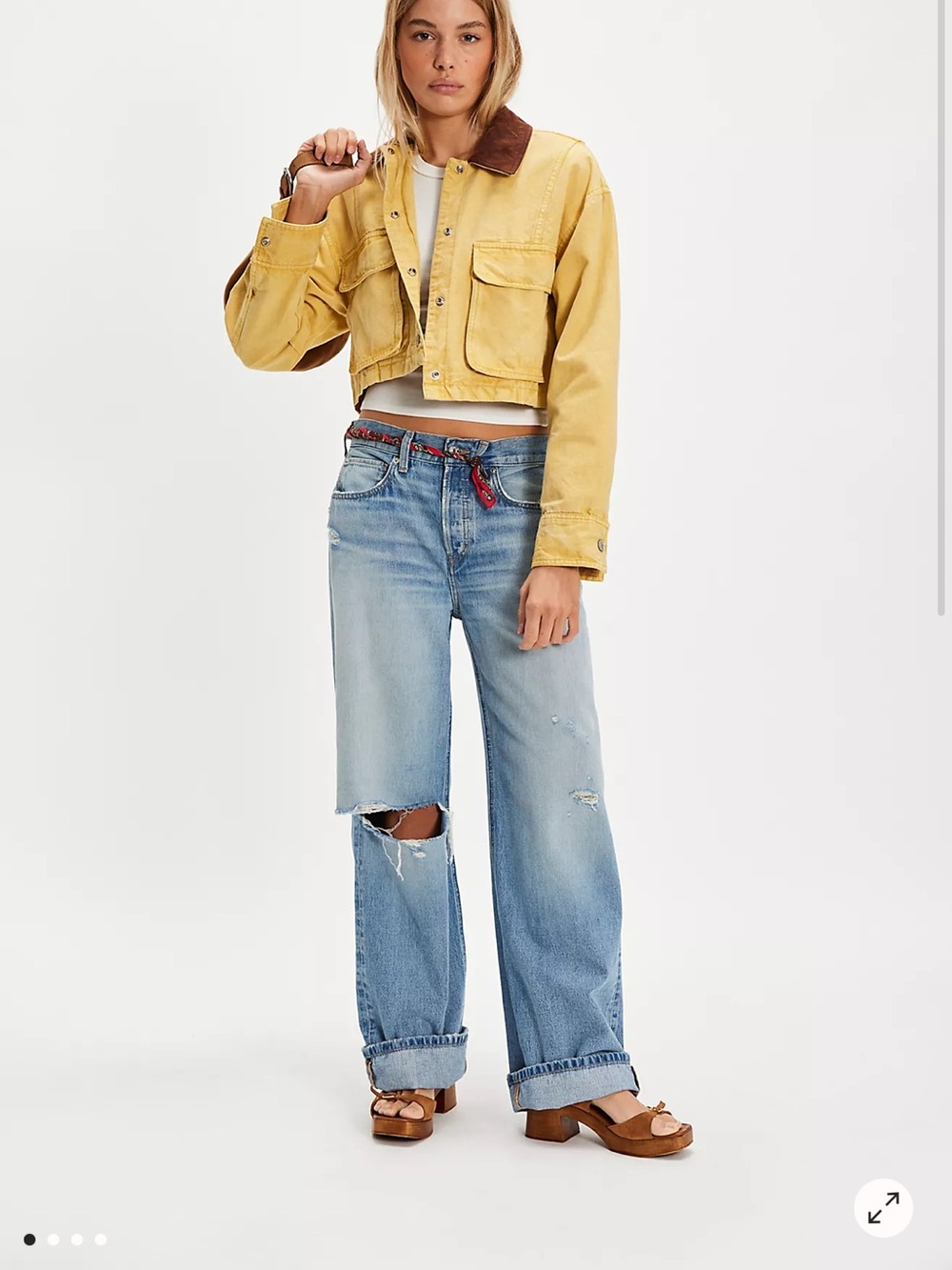 Etica Denim Stanton relaxed wide leg Jeans
